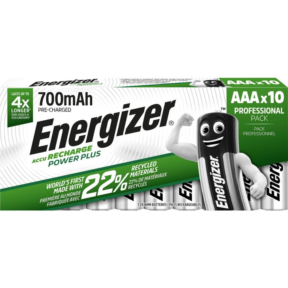ENERGIZER Batteri Laddbar ENERGIZER P-P AAA 10/fp
