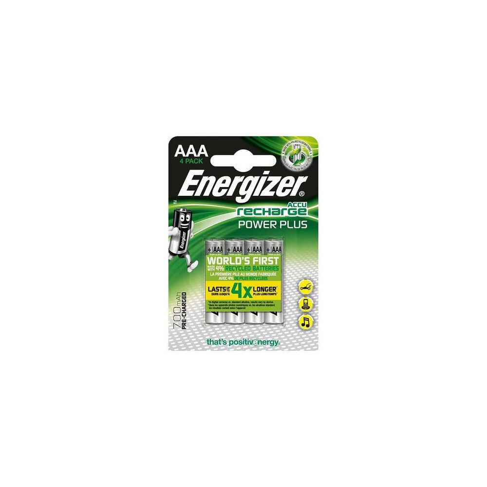 ENERGIZER Batteri Laddbar ENERGIZER P-P AAA 4/fp