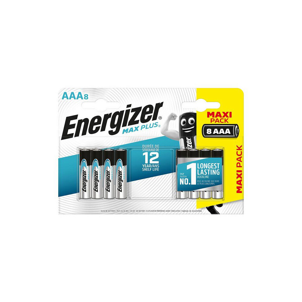 ENERGIZER Batteri ENERGIZER Max Plus AAA 8/fp