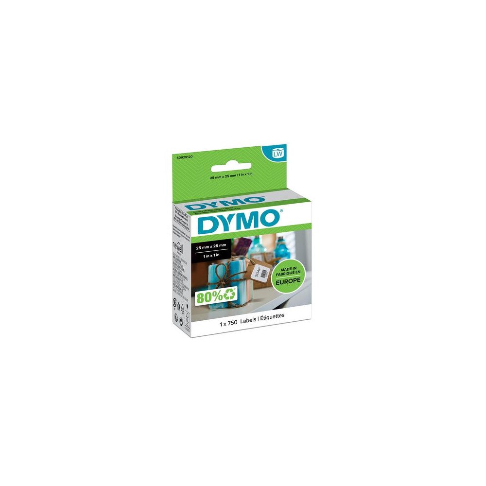 DYMO Etikett DYMO LW 25x25mm 750/fp