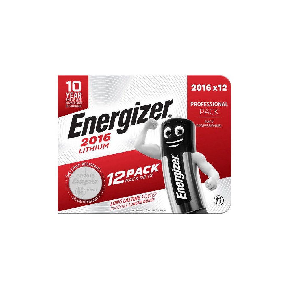ENERGIZER Batteri ENERGIZER Lithium CR2016 12/fp