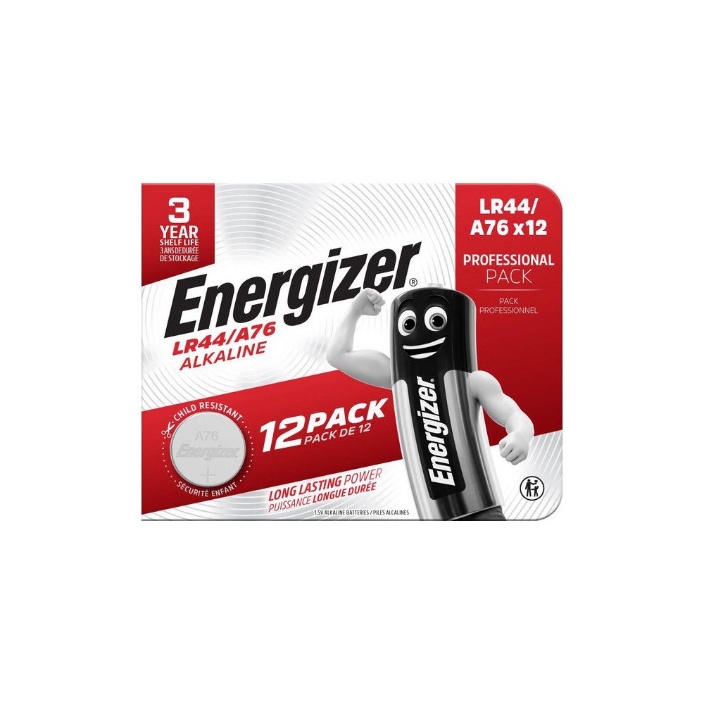 ENERGIZER Batteri ENERGIZER A76/LR44 12/fp