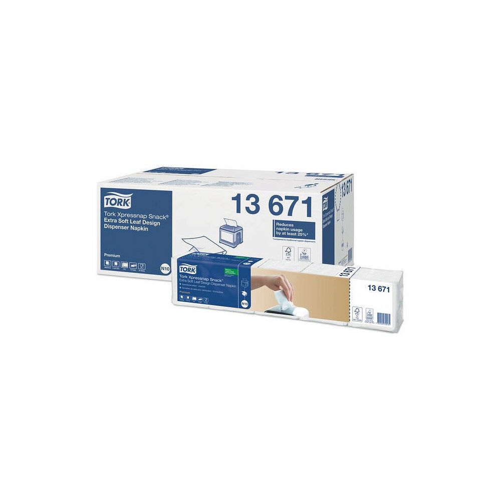 TORK Servett TORK Pre N10 2-lag vit 500/fp