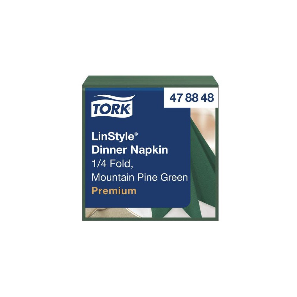 TORK Servett TORK LinStyle Middag grön 50/fp