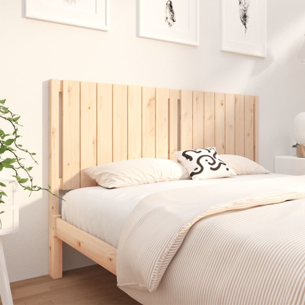 vidaXL Sänggavel 165,5x4x100 cm massiv furu