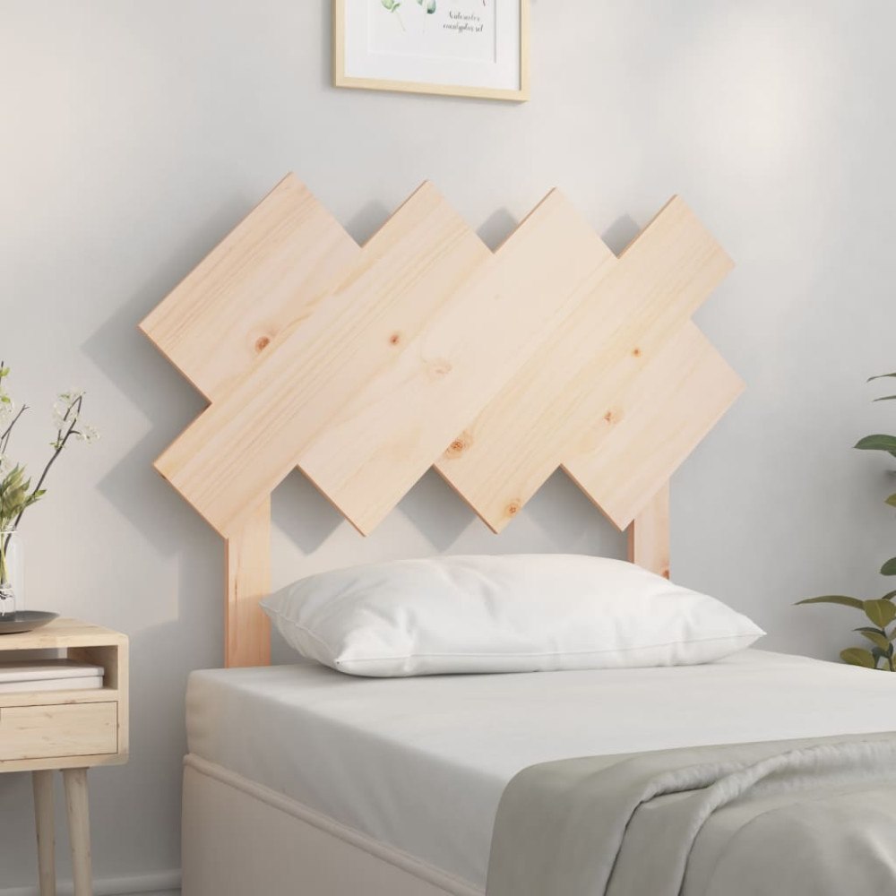 vidaXL Sänggavel 92x3x81 cm massiv furu