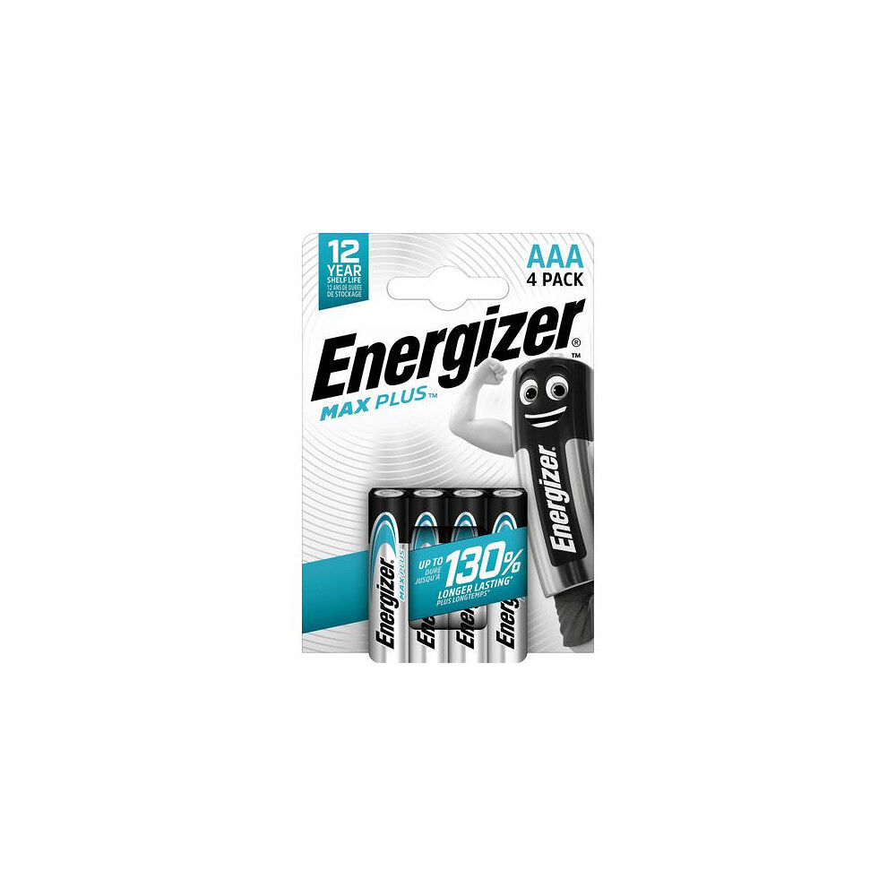 ENERGIZER Batteri ENERGIZER Max Plus AAA 4/fp