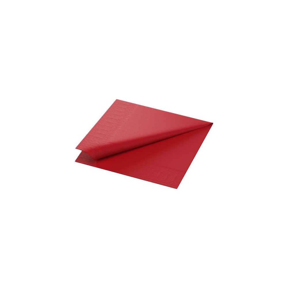 Duni Servett DUNI 1-lags 33x33cm röd 500/fp