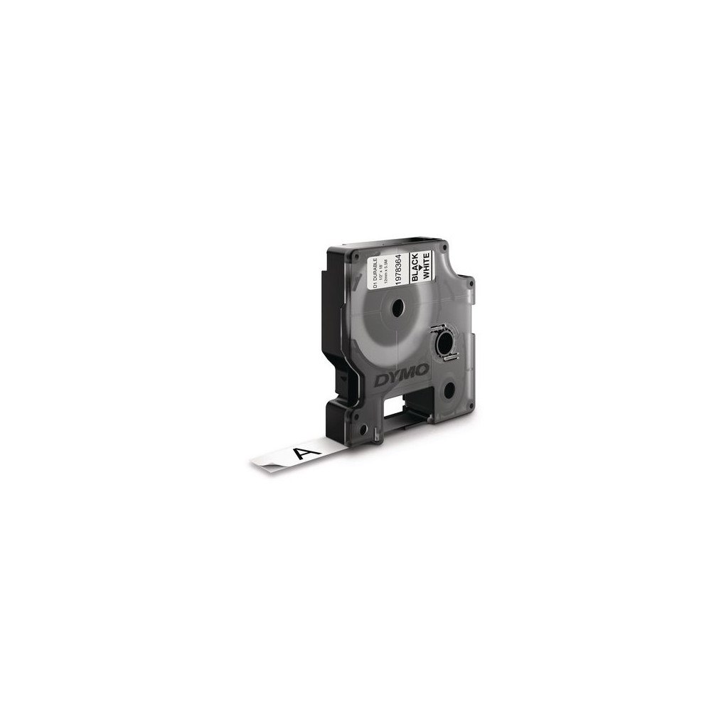 DYMO Tape DYMO Durable D1 12mm svart på vit