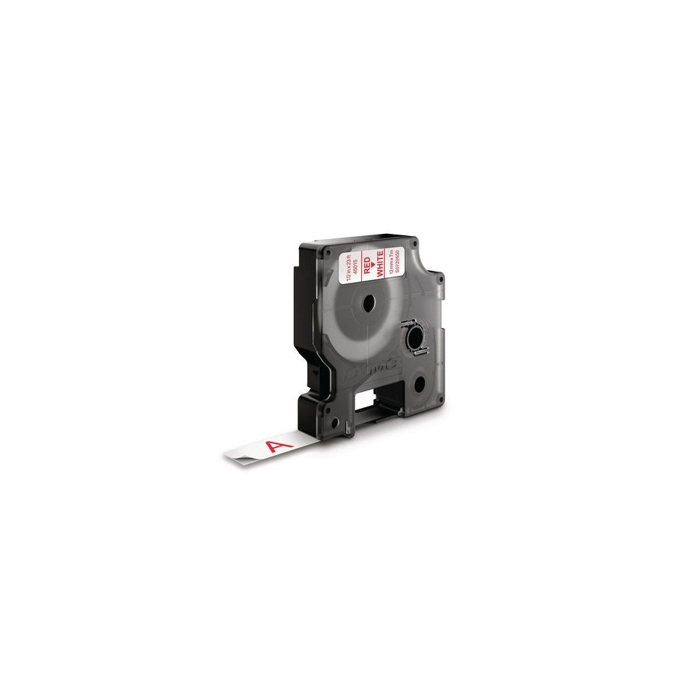 DYMO Tape DYMO D1 12mm röd på vit