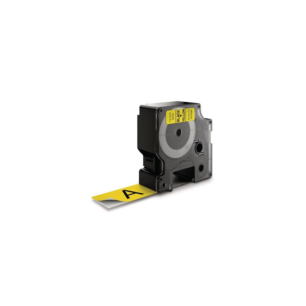DYMO Tape DYMO D1 24mm svart på gul