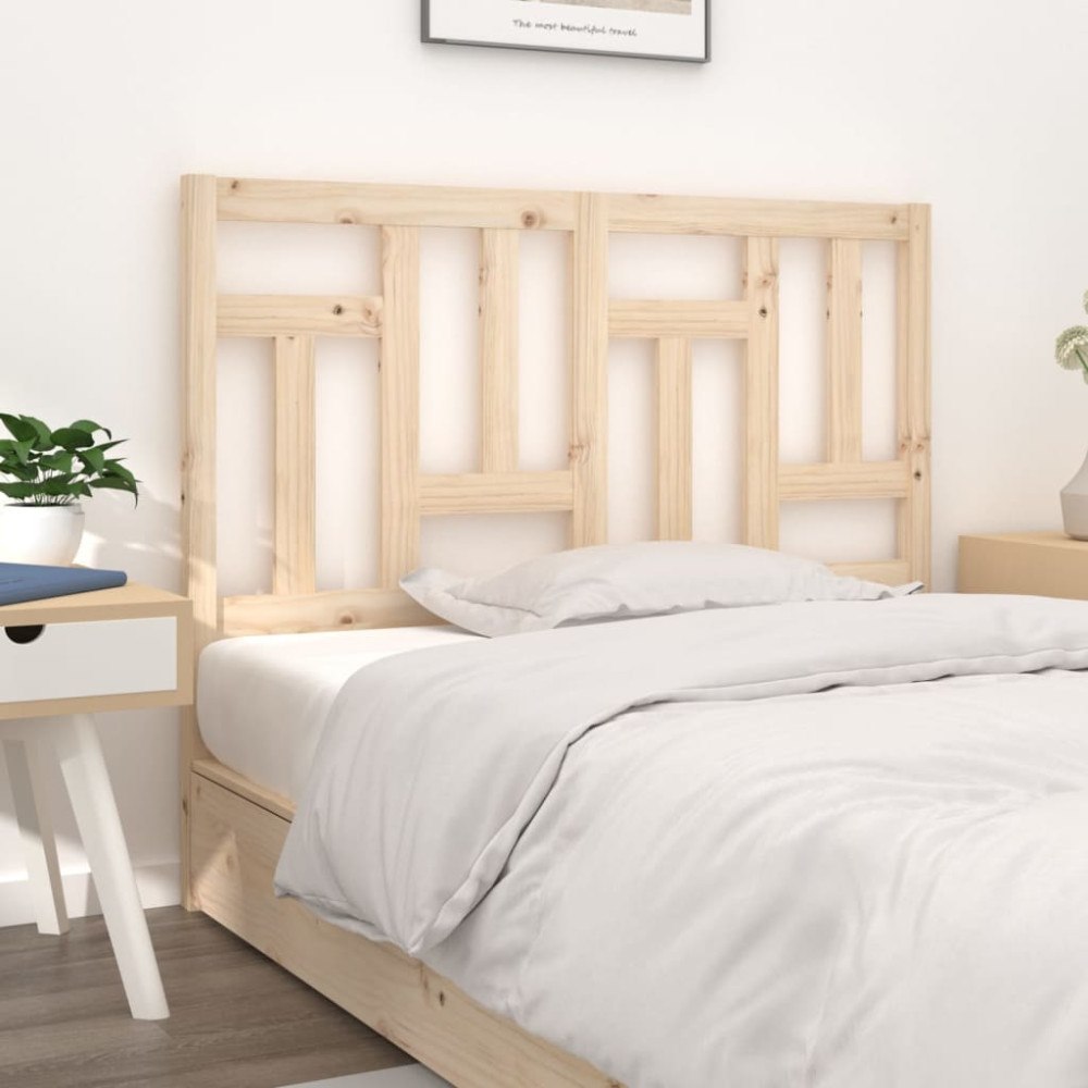 vidaXL Sänggavel 125,5x4x100 cm massiv furu