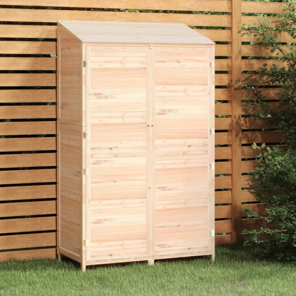 vidaXL Trädgårdsbod 102x52x174,5 cm massivt granträ