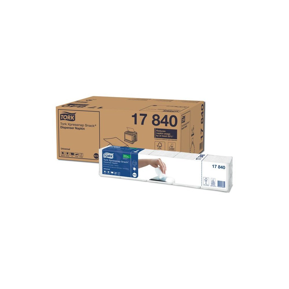 TORK Servett TORK Uni N10 1-lags vit 1125/fp