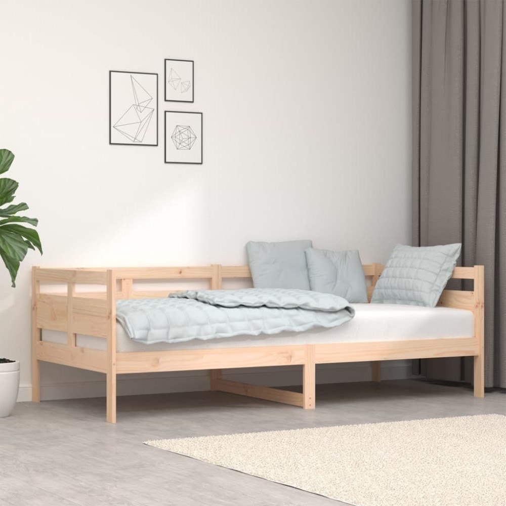 vidaXL Dagbädd 90x200 cm massiv furu