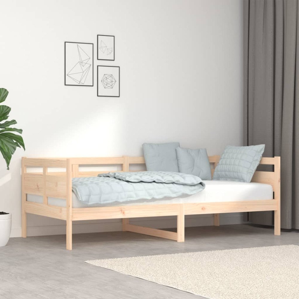 vidaXL Dagbädd massiv furu 90x190 cm
