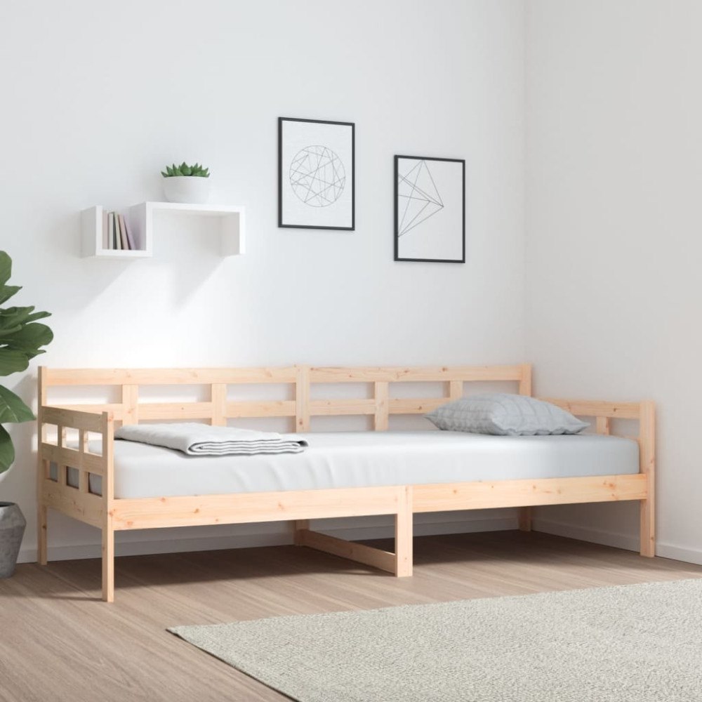 vidaXL Dagbädd 80x200 cm massiv furu