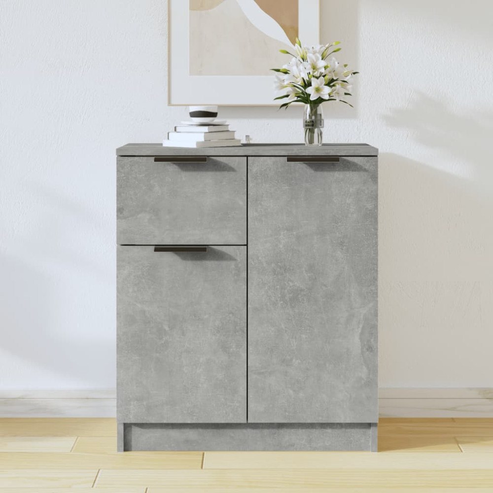 vidaXL Skänk betonggrå 60x30x70 cm konstruerat trä