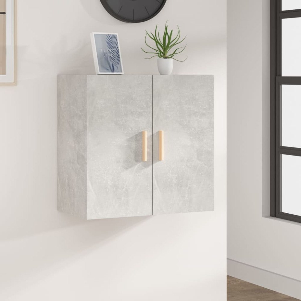 vidaXL Väggskåp betonggrå 60x30x60 cm konstruerat trä