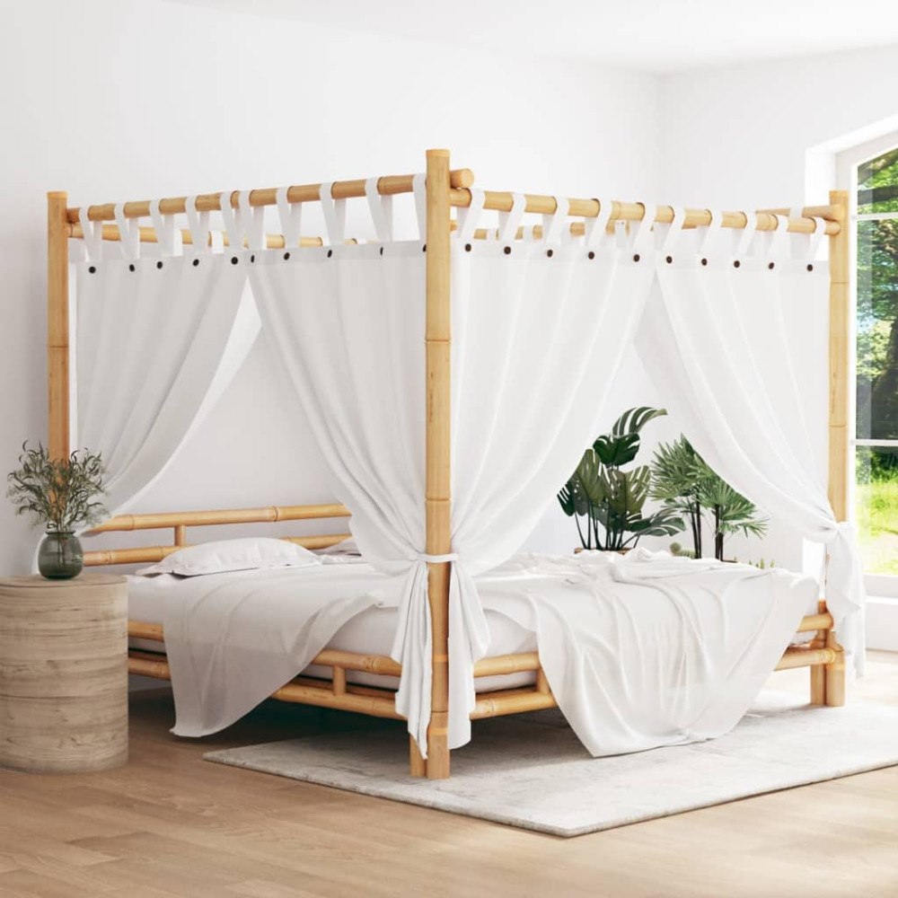 vidaXL Himmelsäng 200x200 cm bambu