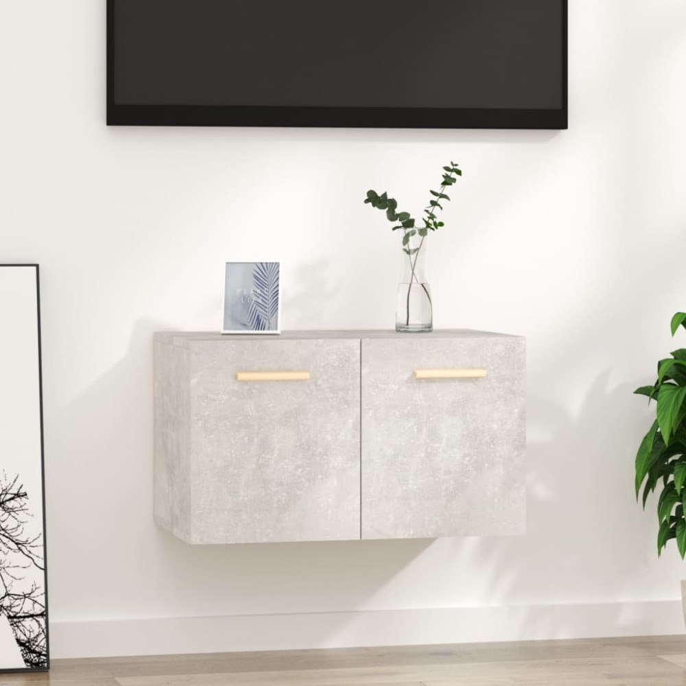 vidaXL Väggskåp betonggrå 60x36,5x35 cm konstruerat trä
