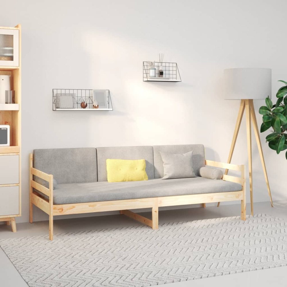 vidaXL Dagbädd utan madrass 90x190 cm massiv furu