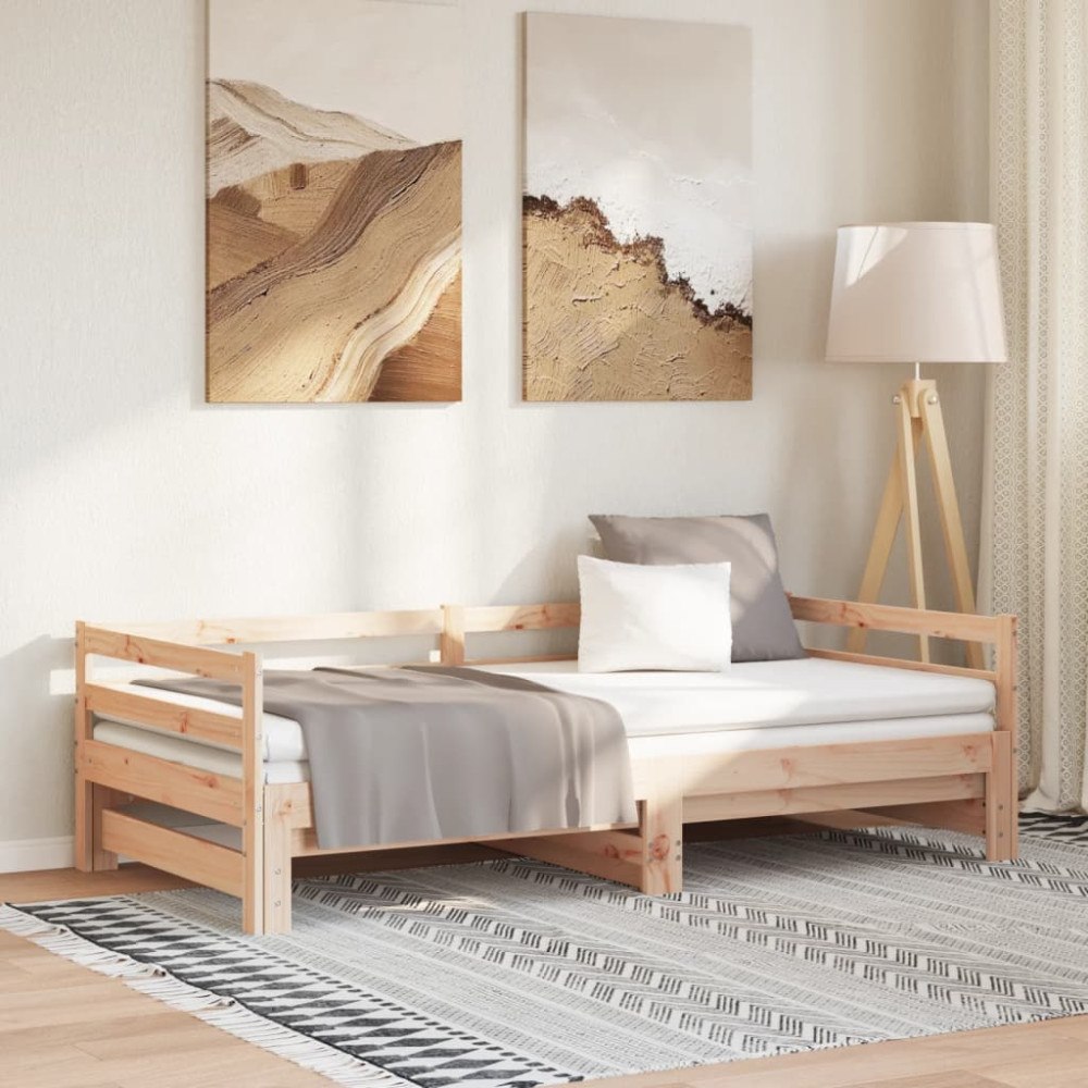 vidaXL Dagbädd utdragbar utan madrass 80x200 cm
