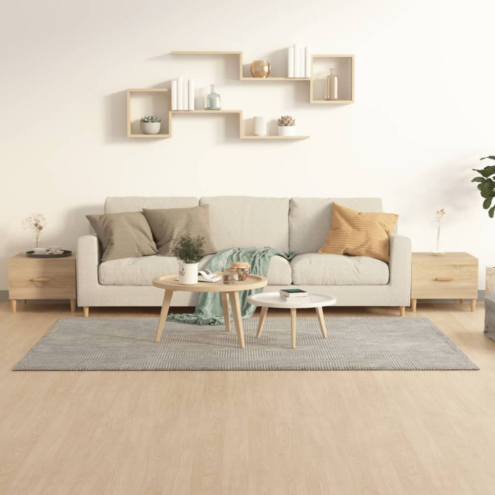 vidaXL Soffbord 2 st sonoma ek 50x50x40 cm konstruerat trä