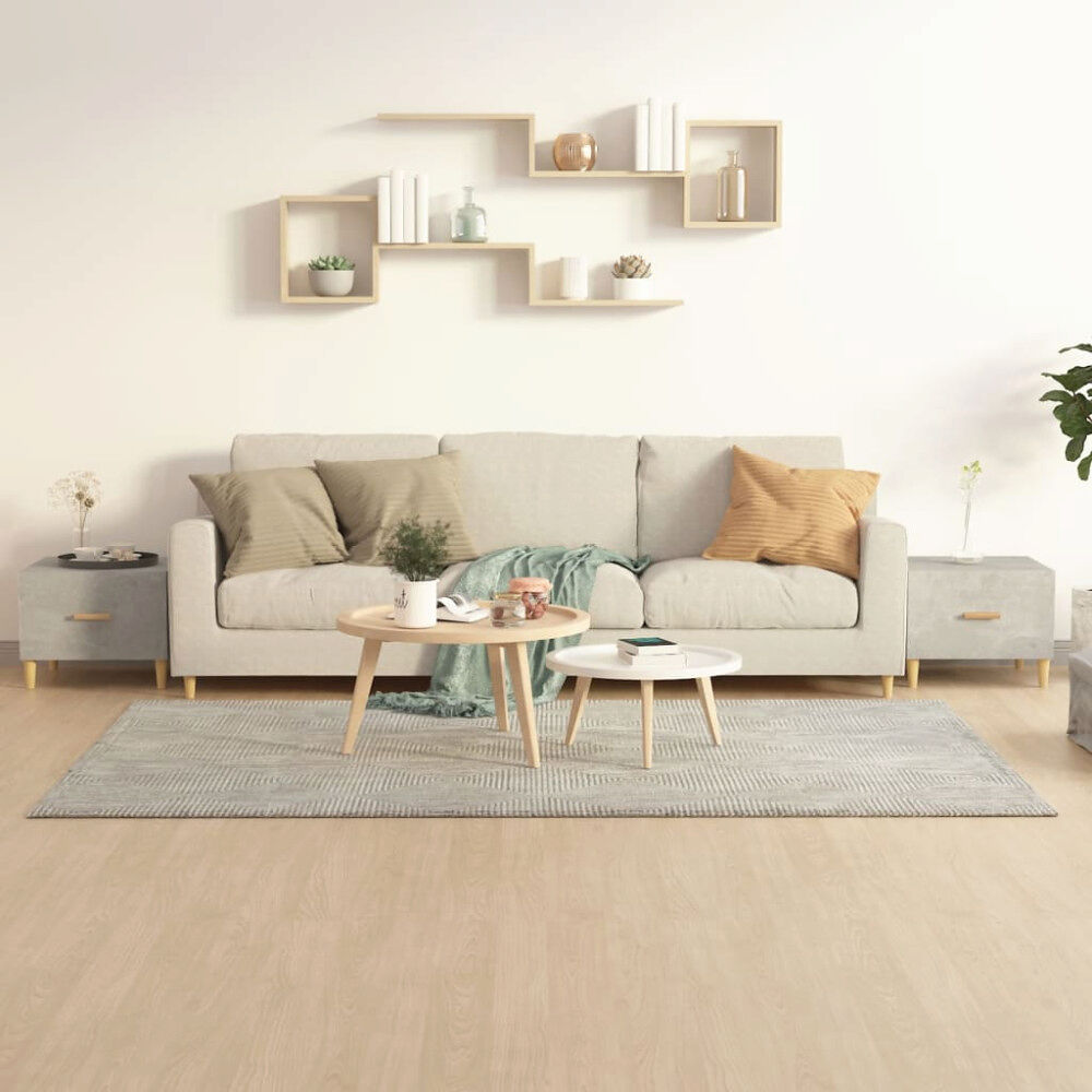 vidaXL Soffbord 2 st betonggrå 50x50x40 cm konstruerat trä