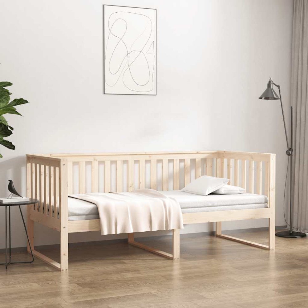 vidaXL Dagbädd utan madrass 100x200 cm massiv furu