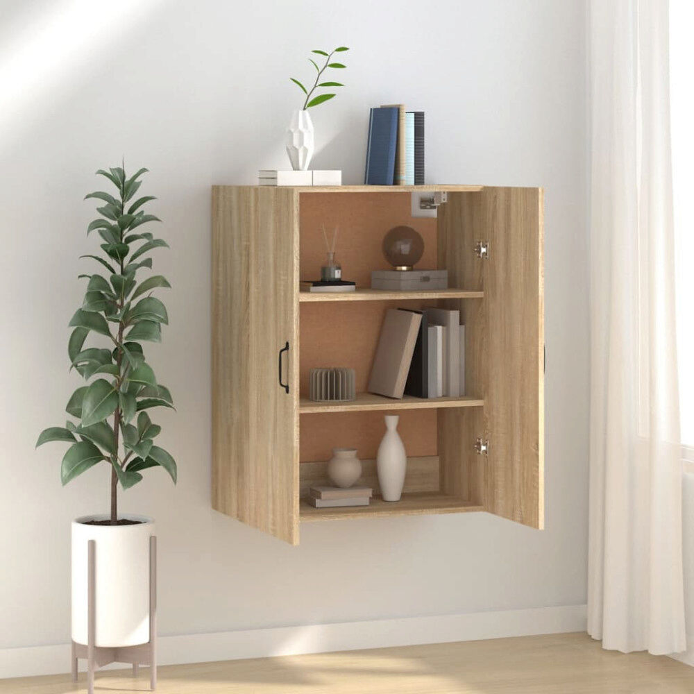 vidaXL Väggskåp sonoma-ek 69,5x34x90 cm konstruerat trä