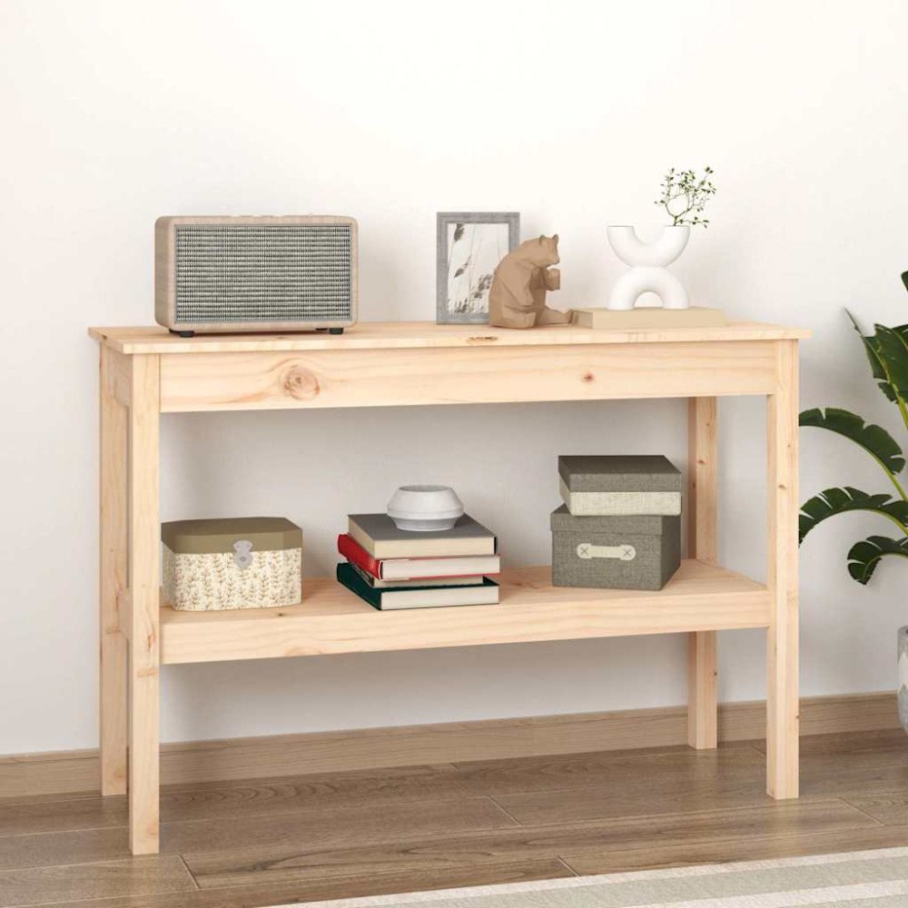 vidaXL Konsolbord 110x40x75 cm massiv furu