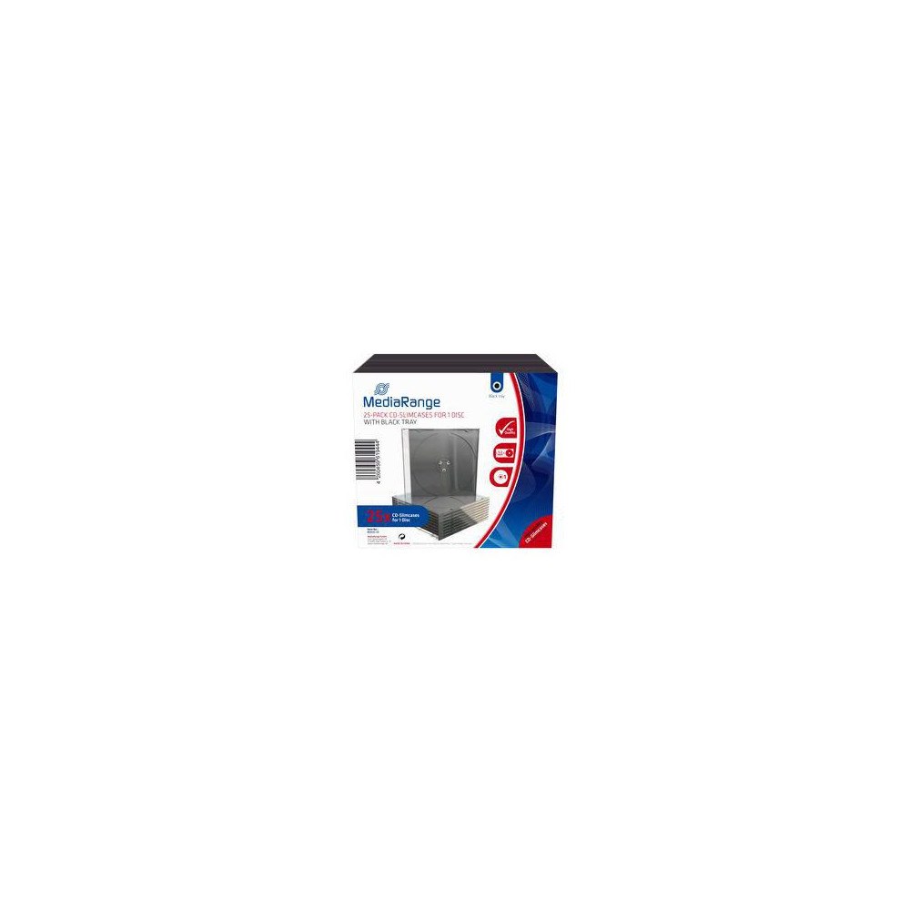 MediaRange CD/DVD-Fodral MEDIARANGE Slim 25/fp