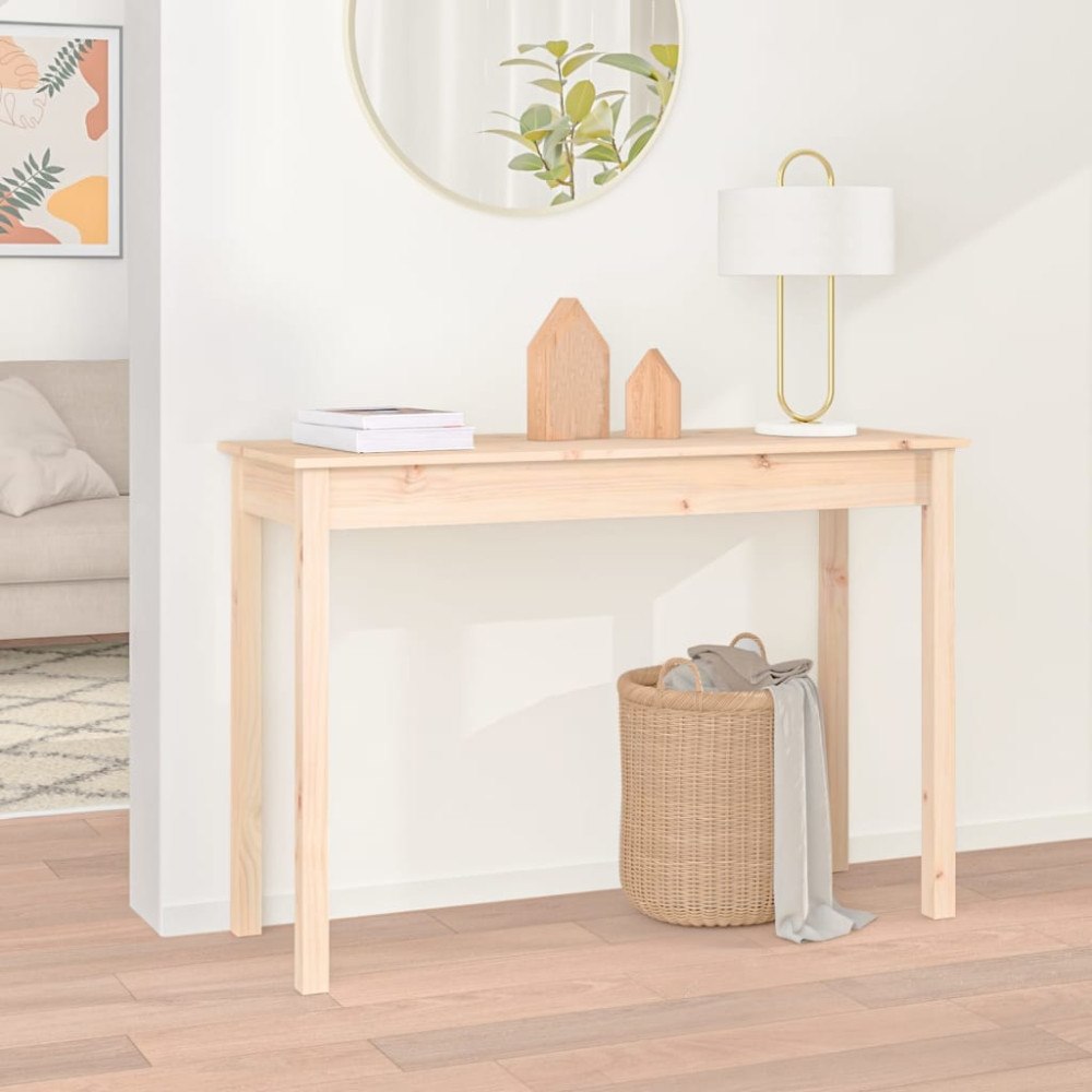 vidaXL Konsolbord 110x40x75 cm massiv furu