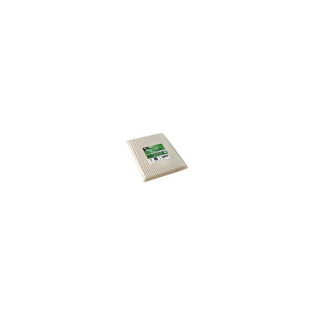 PAPSTAR Sugrör PURE papp böjbar 20cm vit 100/fp