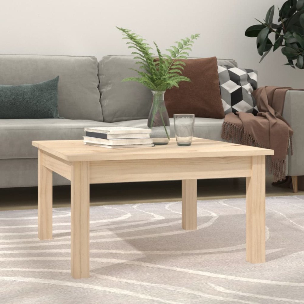 vidaXL Soffbord 55x55x30 cm massiv furu