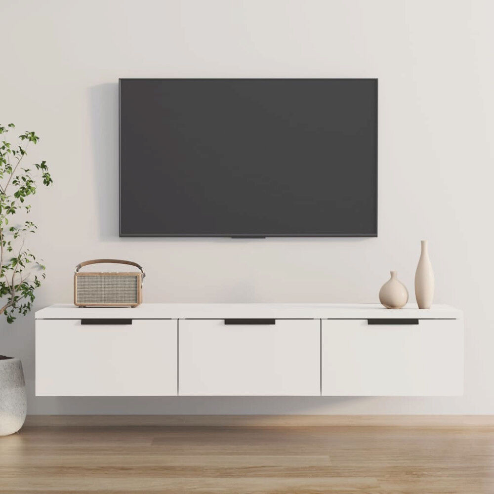 vidaXL Väggskåp vit 102x30x20 cm konstruerat trä