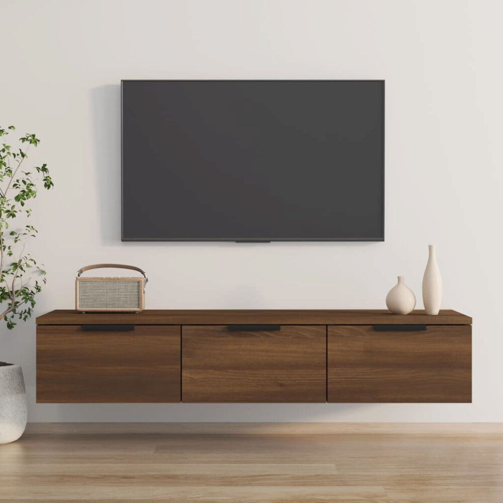 vidaXL Väggskåp brun ek 102x30x20 cm konstruerat trä