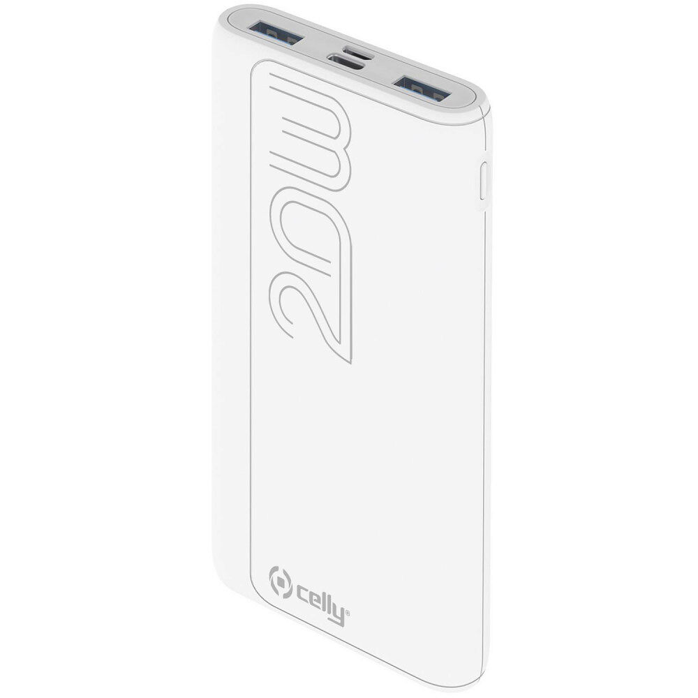Celly PowerBank 10.000 mAh 20W PD Vit