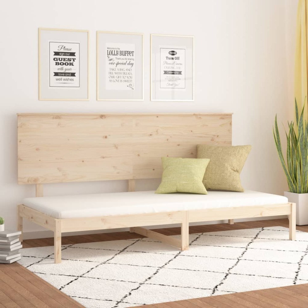 vidaXL Dagbädd utan madrass 90x200 cm massiv furu