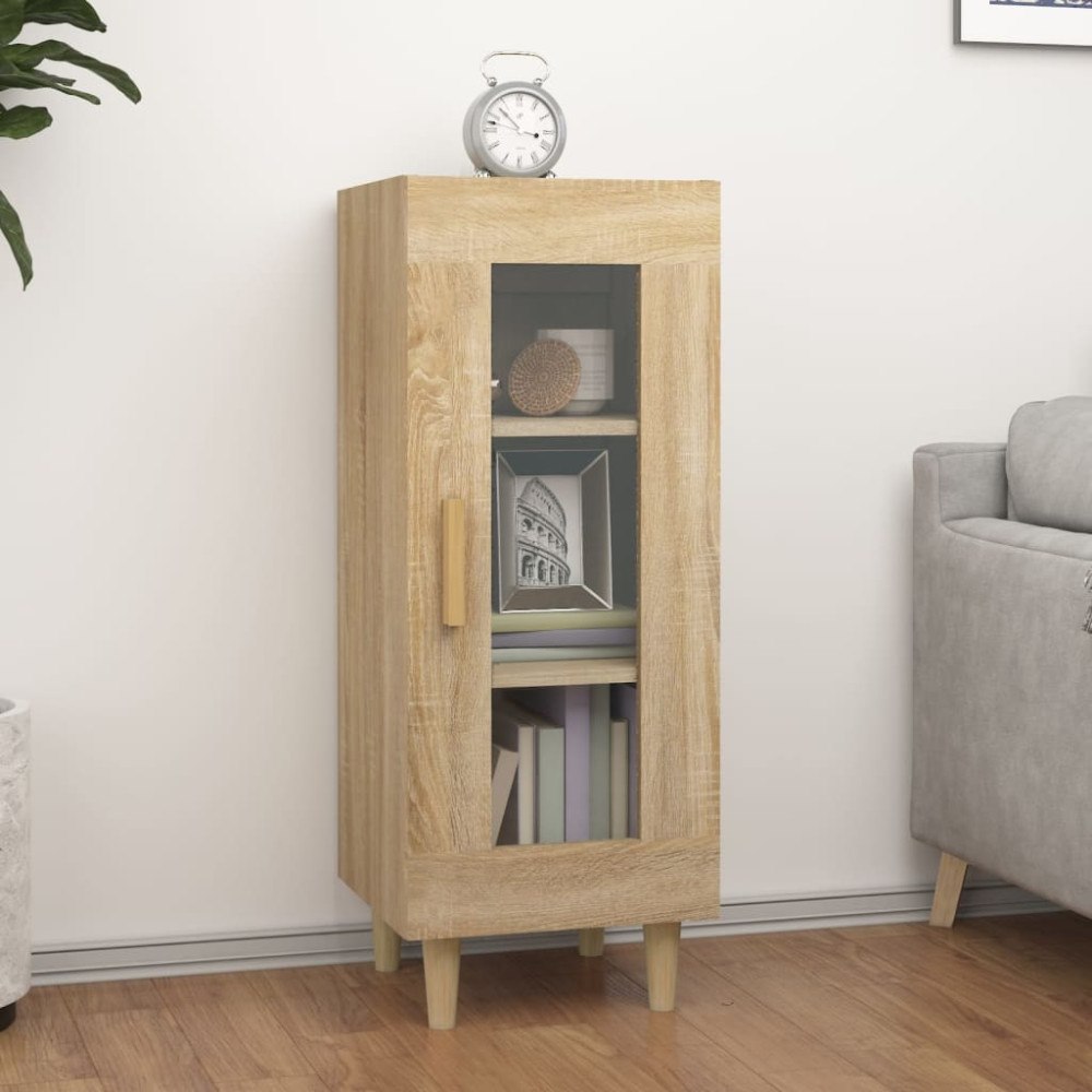 vidaXL Skänk sonoma-ek 34,5x34x90 cm konstruerat trä