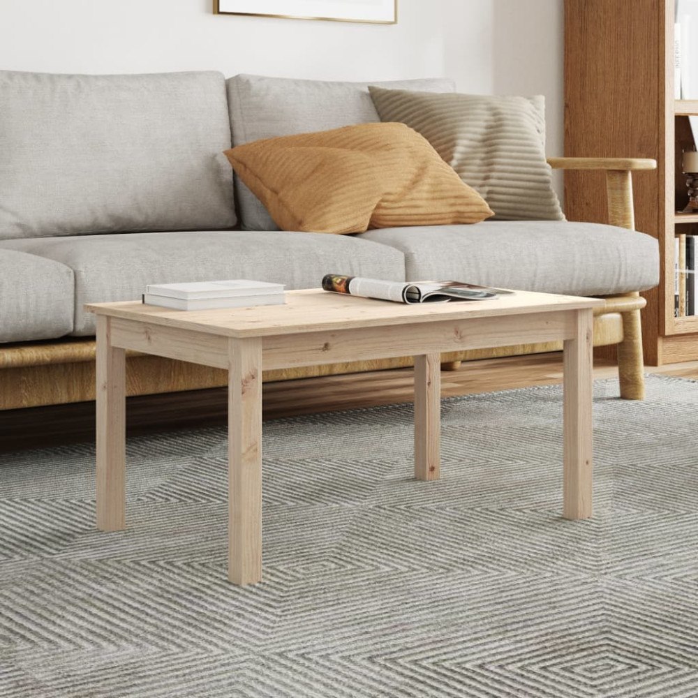 vidaXL Soffbord 80x50x40 cm massivt furu