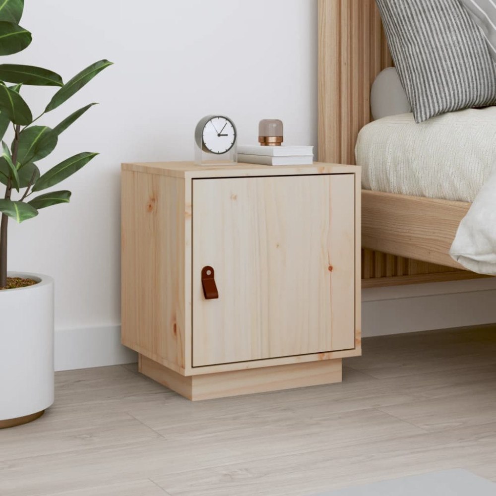vidaXL Sängbord 40x34x45 cm massiv furu