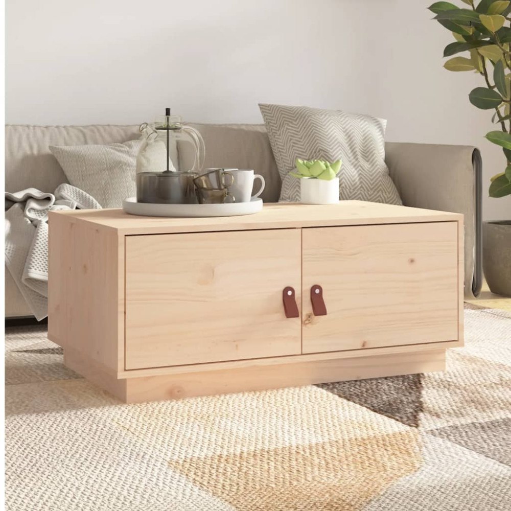 vidaXL Soffbord 80x50x35 cm massiv furu