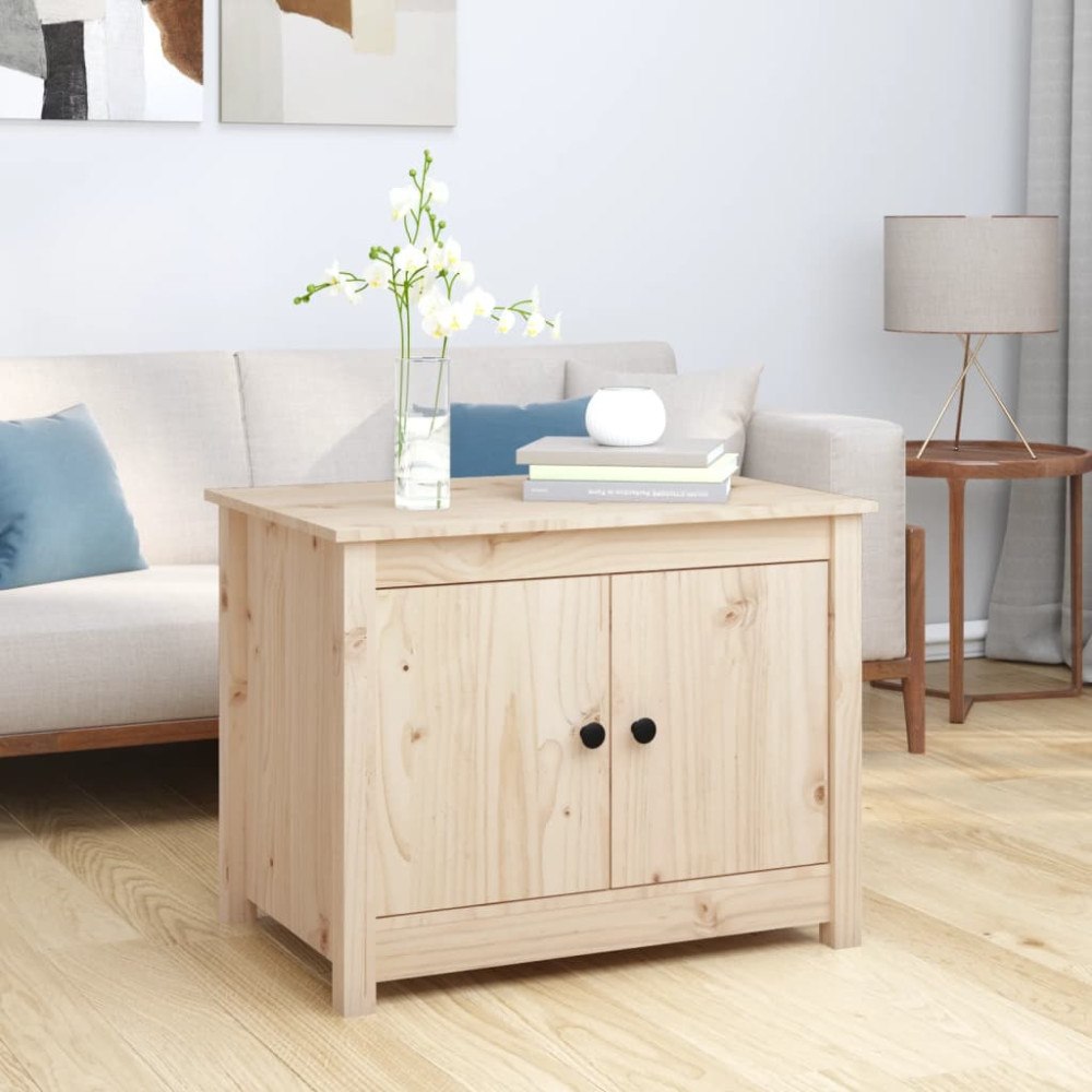 vidaXL Soffbord 71x49x55 cm massiv furu