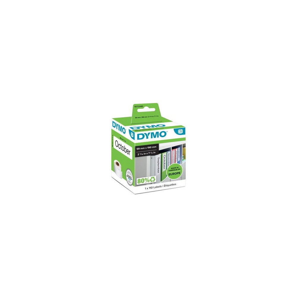 DYMO Etikett DYMO pärm 190x59mm 110/fp