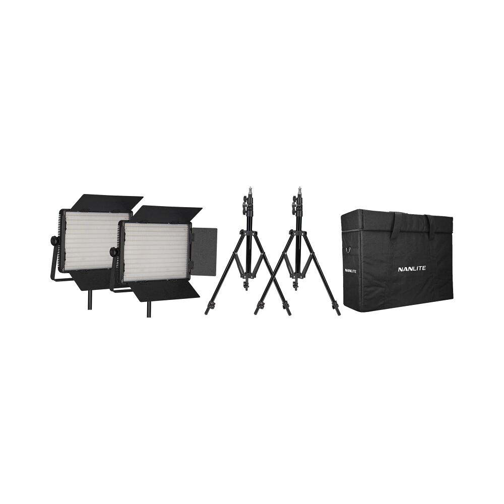 NANLITE Kit Nanlite 2 light kit 1200CSA w/Carry case & Light stand