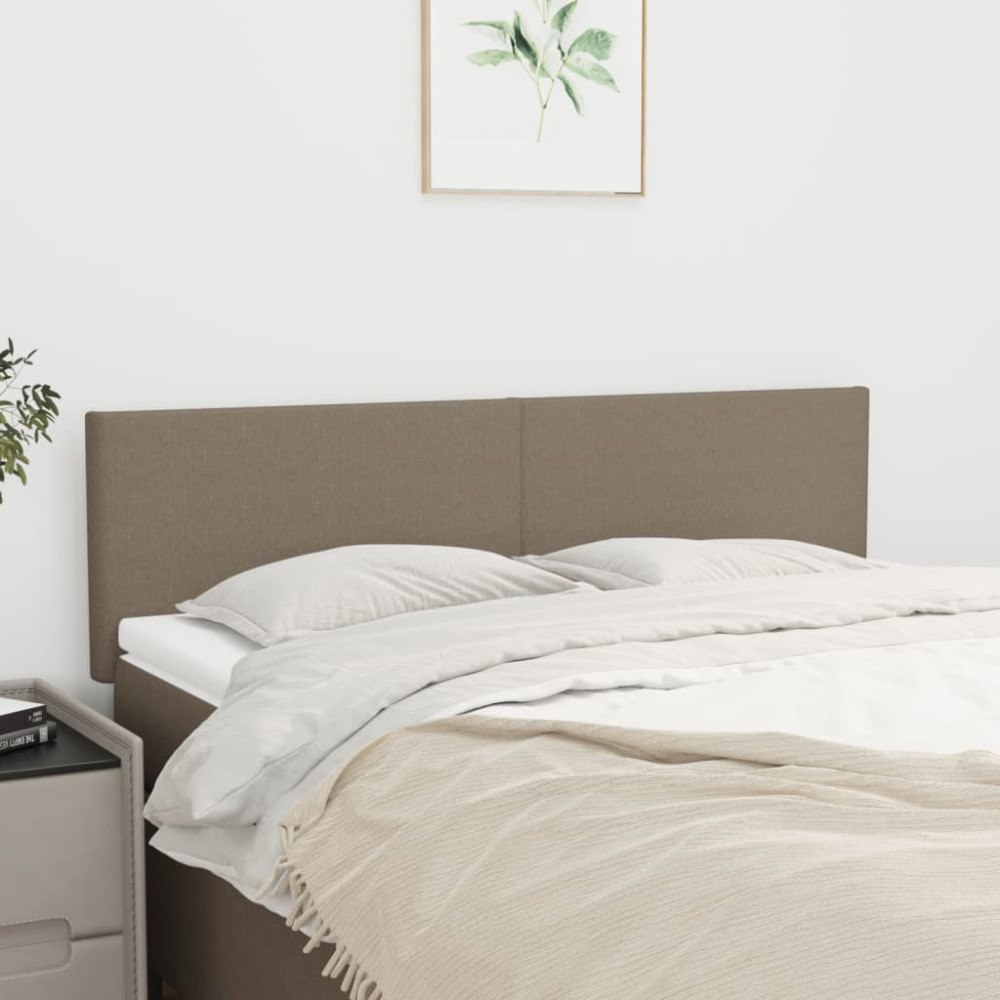 vidaXL Sänggavlar taupe 144x5x78/88 cm tyg