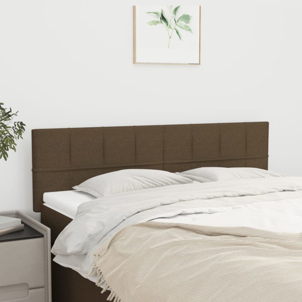 vidaXL Sänggavlar mörkbrun 144x5x78/88 cm tyg