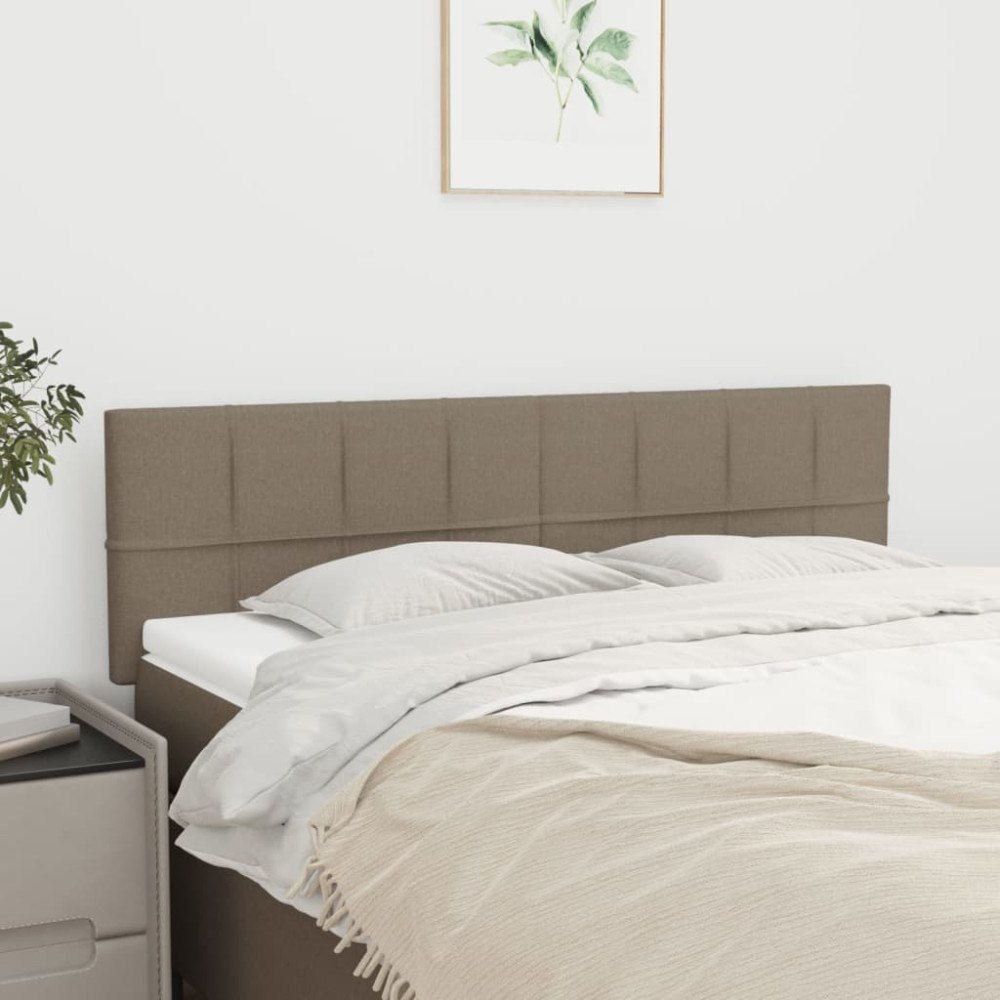 vidaXL Sänggavlar taupe 144x5x78/88 cm tyg